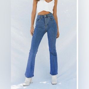 Princess Polly High Waist Flare Jeans